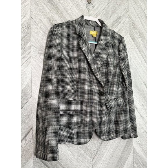 Anthropologie Maeve Plaid Blazer Size Small - Picture 6 of 10